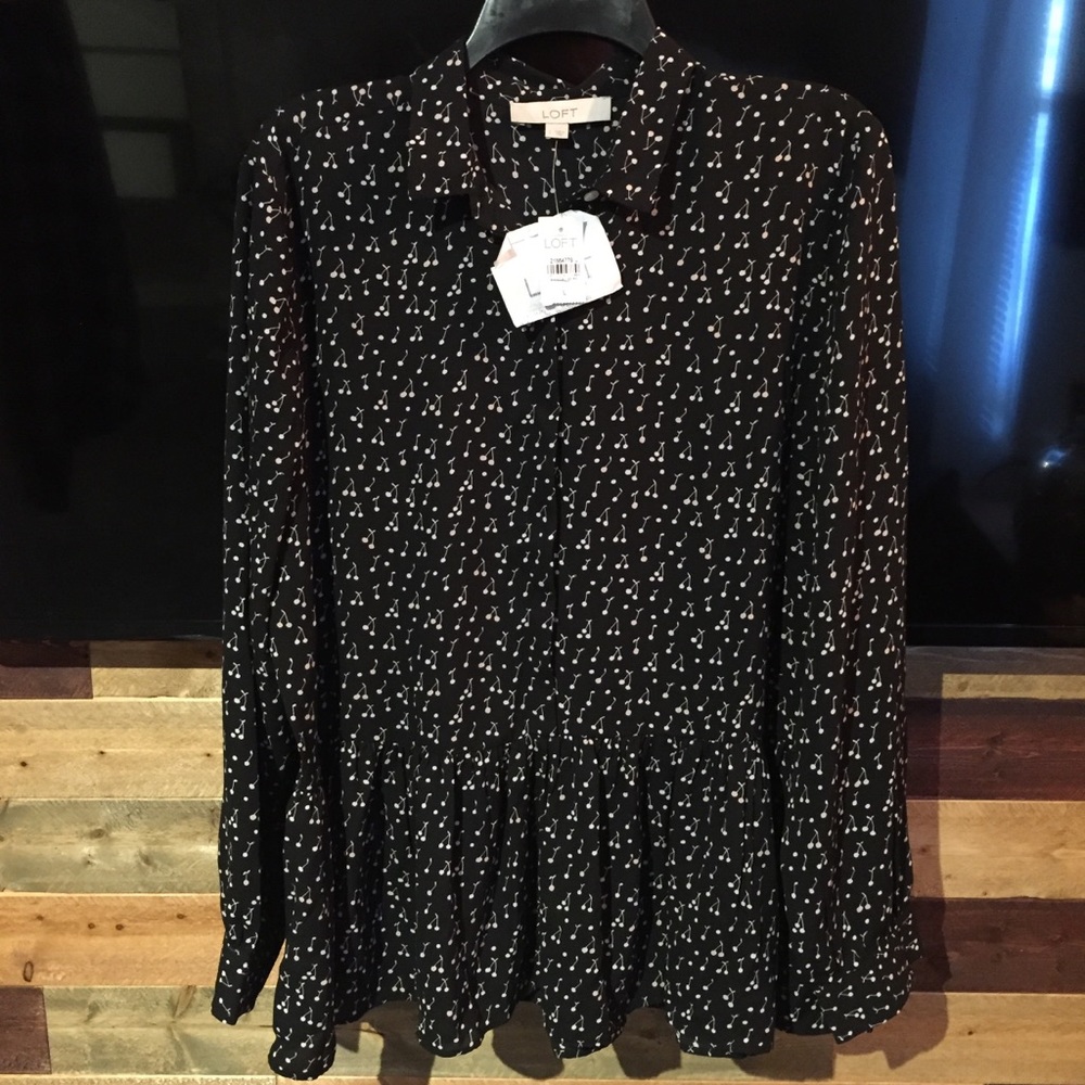 NWT🍒Cherry shirt from loft